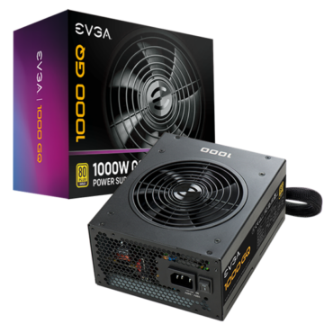EVGA 1000 GQ, 80+ GOLD 1000W, Semi Modular, Fekete ( 210-GQ-1000-V2) 