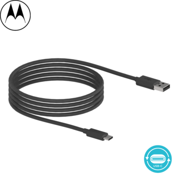 Moto USB Cable USB-A to USB-C 2m – Black (SJC00ACB20EU1)