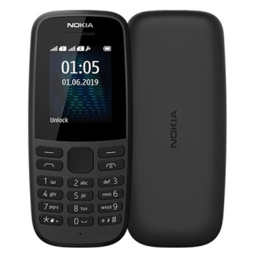 Nokia 105 (2019) Mobiltelefon, Kártyafüggetlen, Fekete (16KIGB01A18)