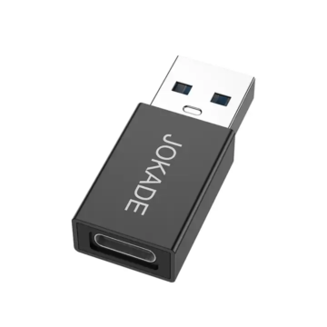 JOKADE Qianming USB 2.0 / USB Type-C Adapter - Fekete (JC006)