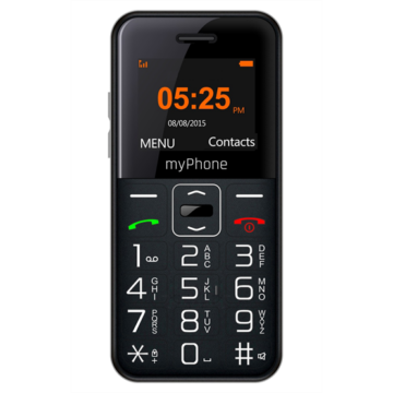 MyPhone HALO Easy 1,7" mobiltelefon - fekete (TEL000347)
