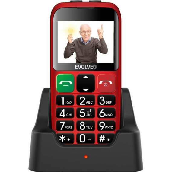 EVOLVEO EasyPhone EB Dual-Sim mobiltelefon piros (EP-850-EBR)