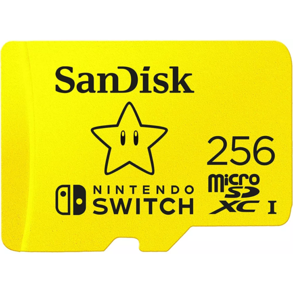 Sandisk Nintendo Switch Micro SDXC 256GB UHS-I U3 (SDSQXAO-256G-GNCZN)