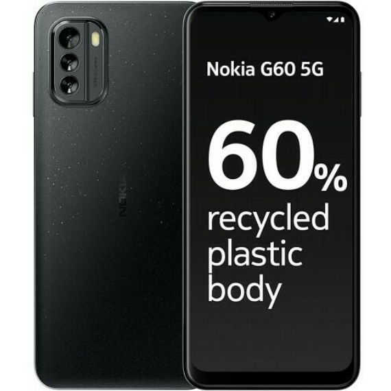 Nokia G60 5G DS 6/128 GB, BLACK Fekete (101Q7505H073)