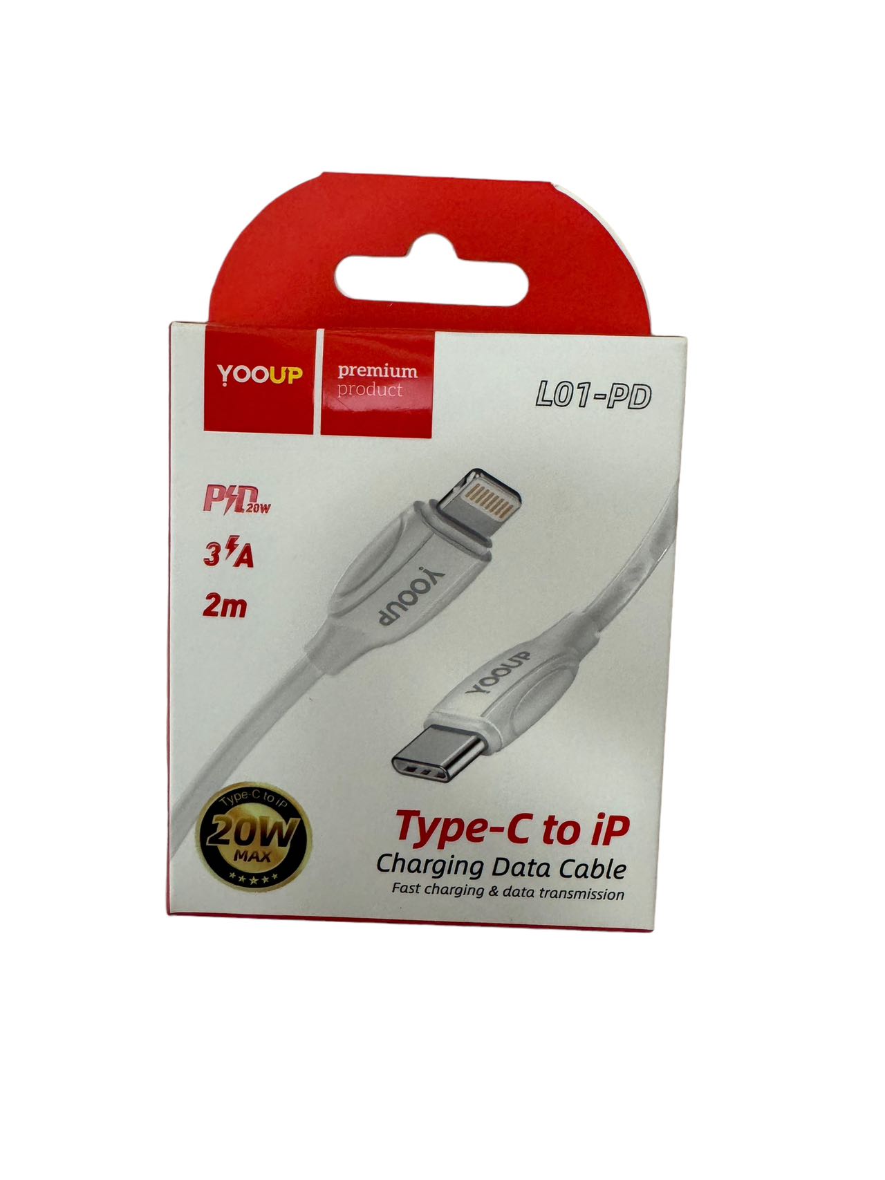 YOOUP Type-C to iP Charging Data Cable - L01-PD (PM029544)