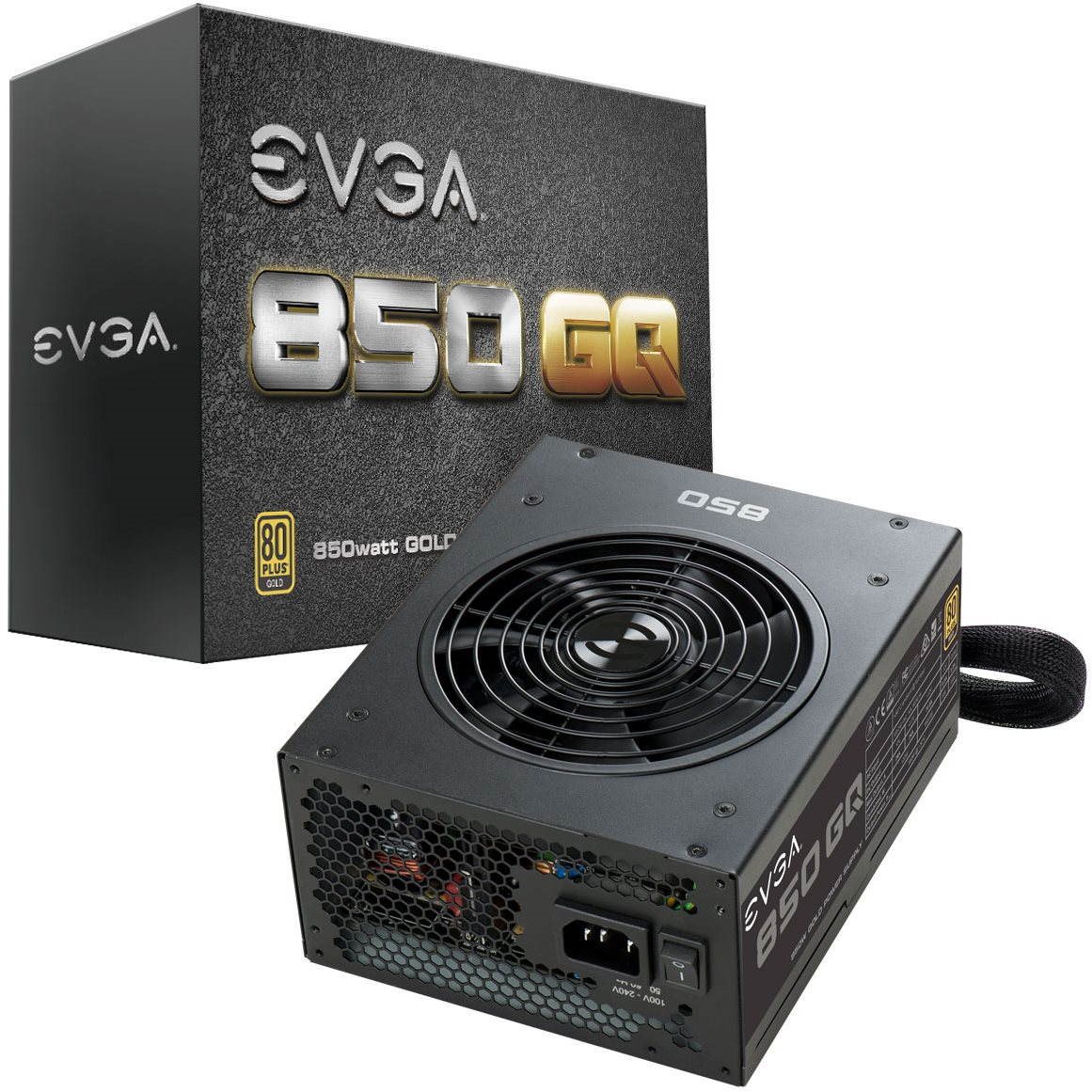 EVGA 850 GQ, 80+ GOLD 850W, Semi Modular  (210-GQ-0850-V2)